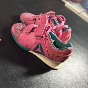 Size 5 Womens - Reebok Legacy Lifter FlexWeave CJ Cummings Sneaker Pink